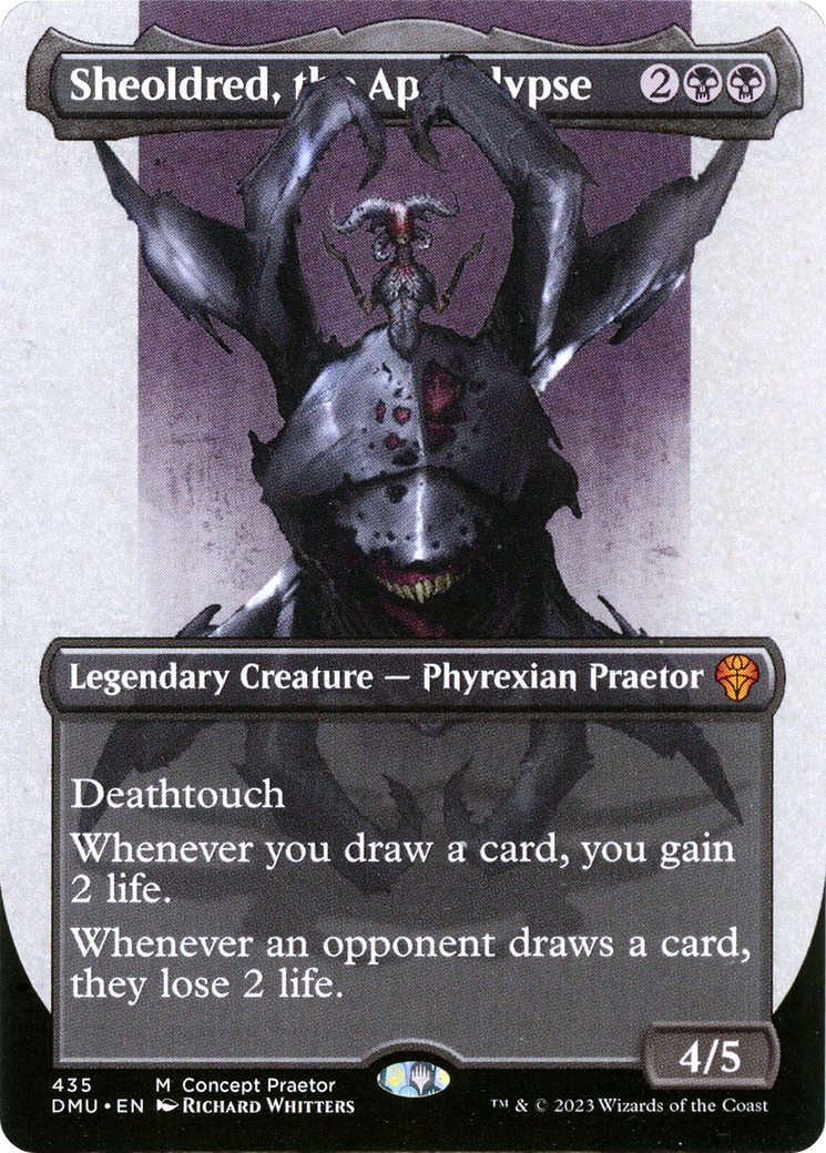 FOIL Sheoldred, the Apocalypse (Concept Praetor) (ONE-435) - Dominaria United - Magic The Gathering