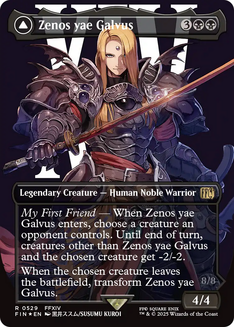 FOIL Zenos yae Galvus // Shinryu, Transcendent Rival (FIN-529) - FINAL FANTASY - Magic The Gathering