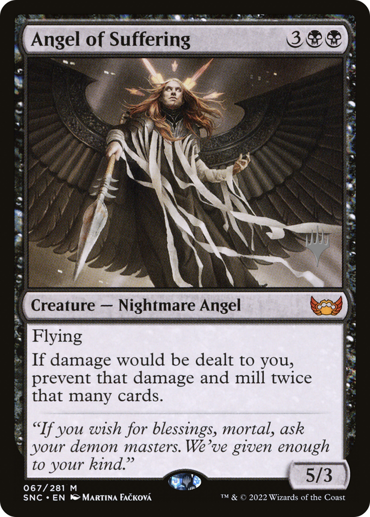FOIL Angel of Suffering (PPSNC-67P) - Streets of New Capenna Promos - Magic The Gathering