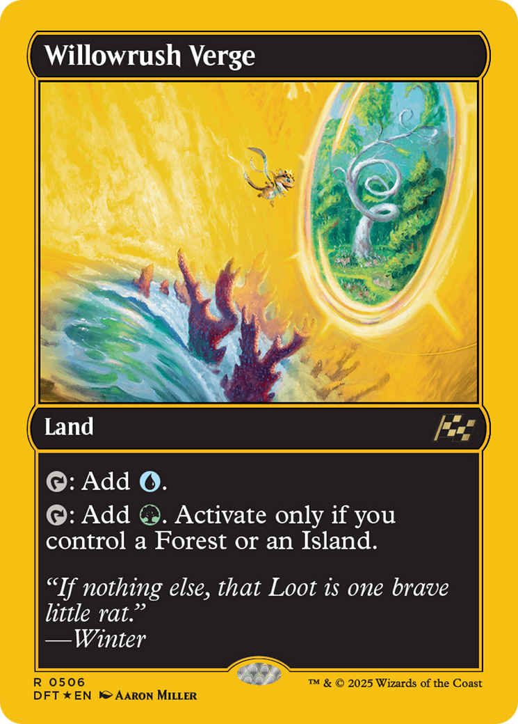 FOIL Willowrush Verge (DFT-506) - Aetherdrift - Magic The Gathering