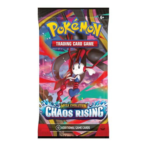 Pokemon TCG Mega Evolution Chaos Rising Single Booster Pack
