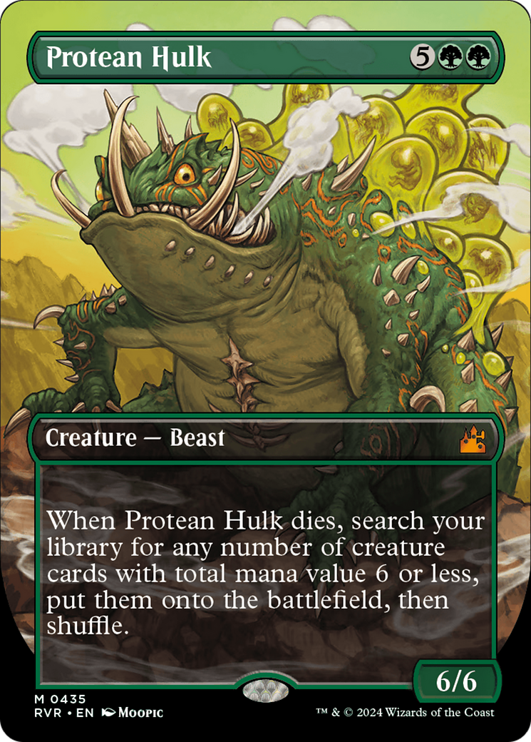 FOIL Protean Hulk (Anime Borderless) (RVR-435) - Ravnica Remastered - Magic The Gathering