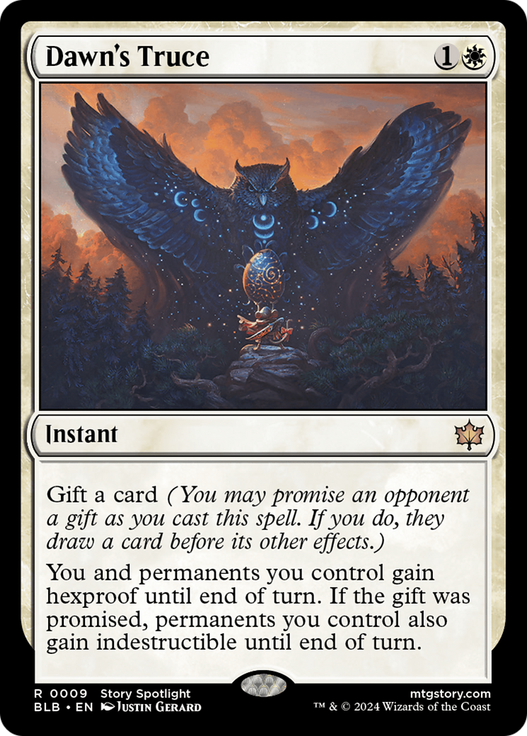 FOIL Dawn's Truce (BLB-009) - Bloomburrow - Magic The Gathering