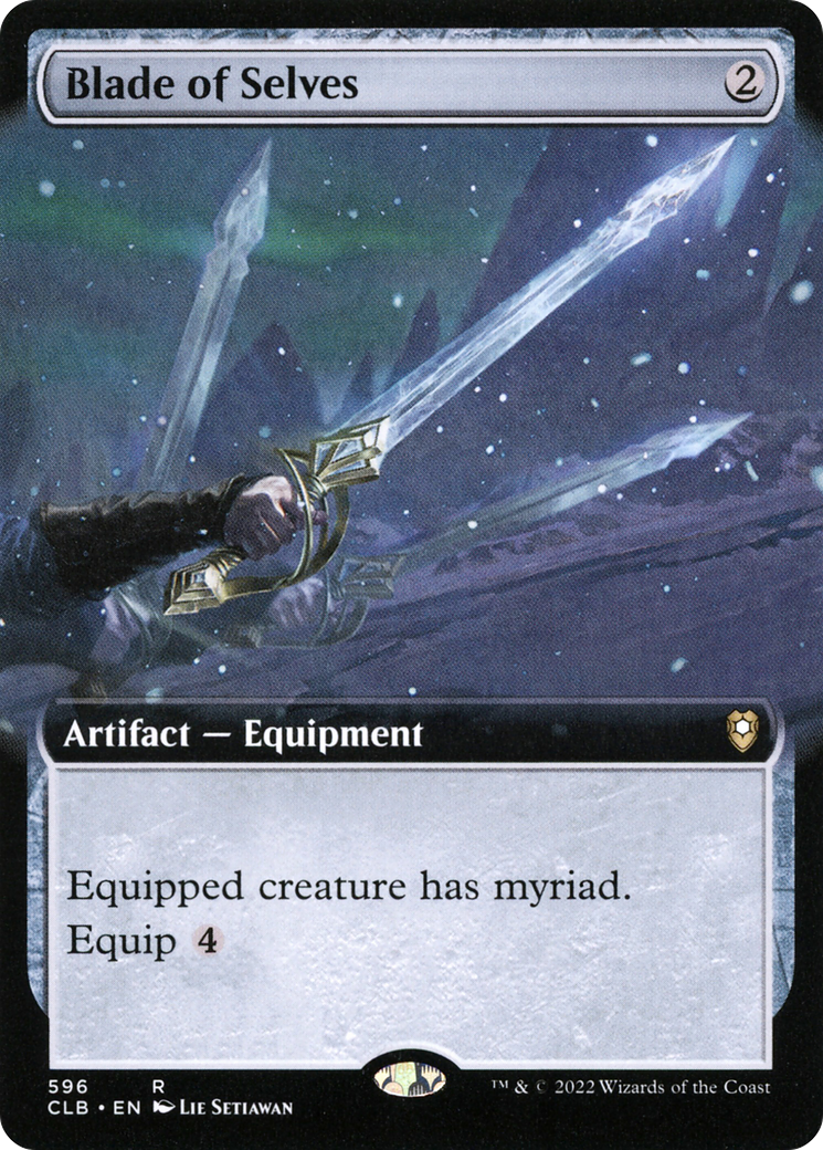 FOIL Blade of Selves (Extended Art) (CLB-596) - Commander Legends: Battle for Baldur's Gate - Magic The Gathering