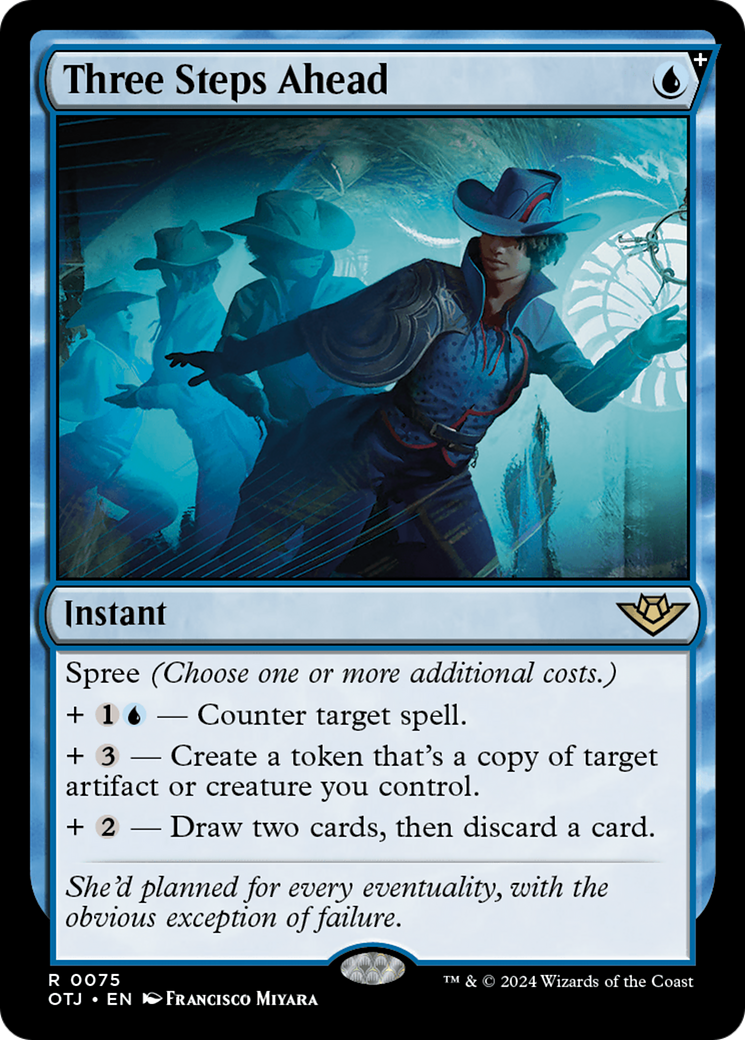 Three Steps Ahead (OTJ-075) - Outlaws of Thunder Junction - Magic The Gathering