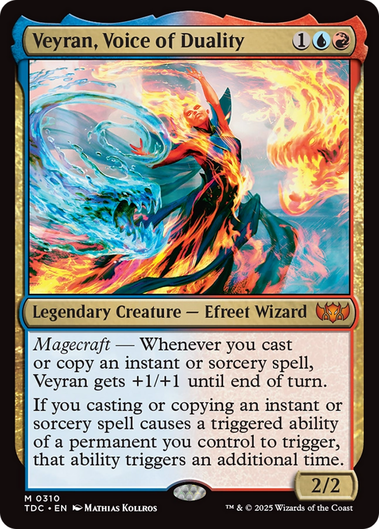 Veyran, Voice of Duality (TDC-310) - Commander: Tarkir: Dragonstorm - Magic The Gathering