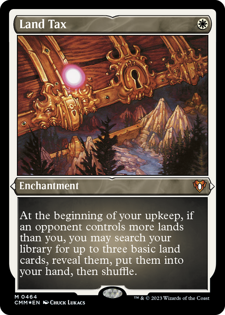 ETCHED FOIL Land Tax (CMM-464) - Commander Masters - Magic The Gathering