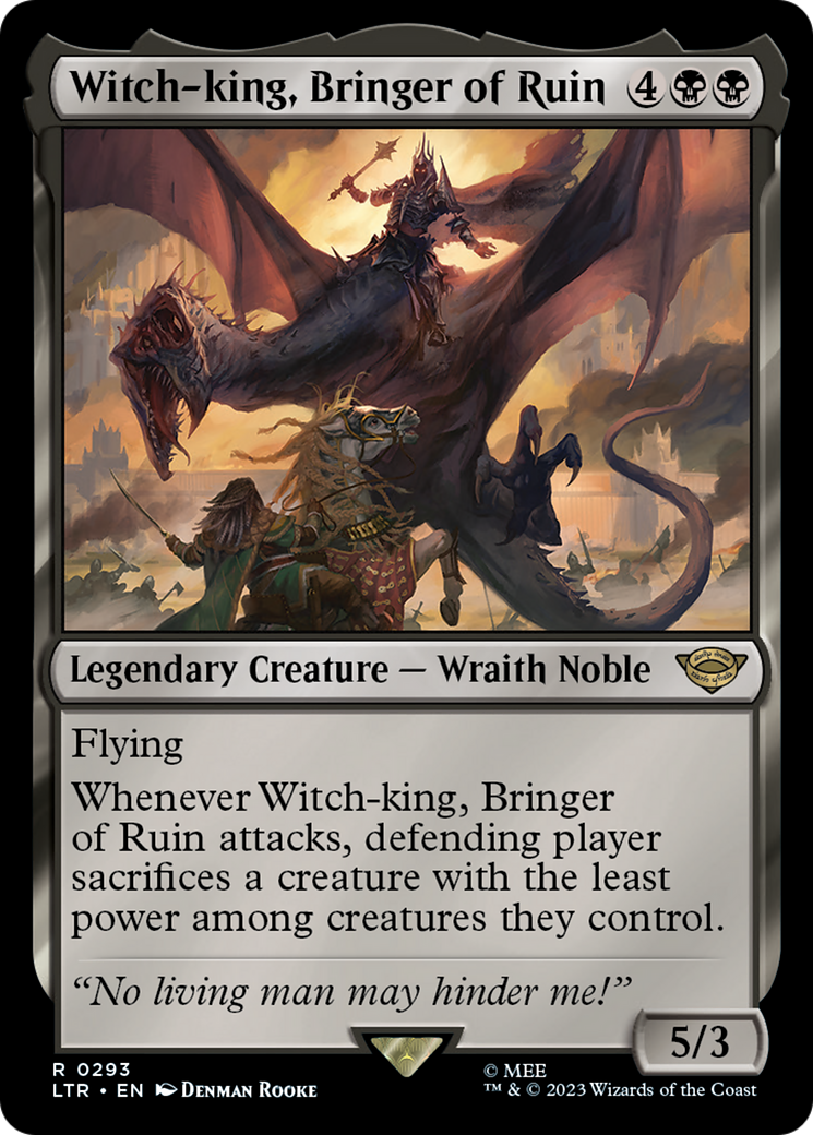 Witch-king, Bringer of Ruin (LTR-293) - The Lord of the Rings: Tales of Middle-earth - Magic The Gathering