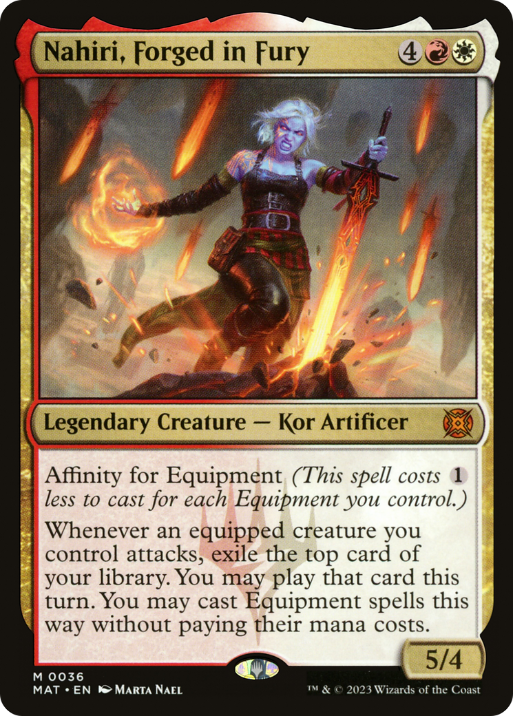 FOIL Nahiri, Forged in Fury (MAT-036) - March of the Machine: The Aftermath - Magic The Gathering