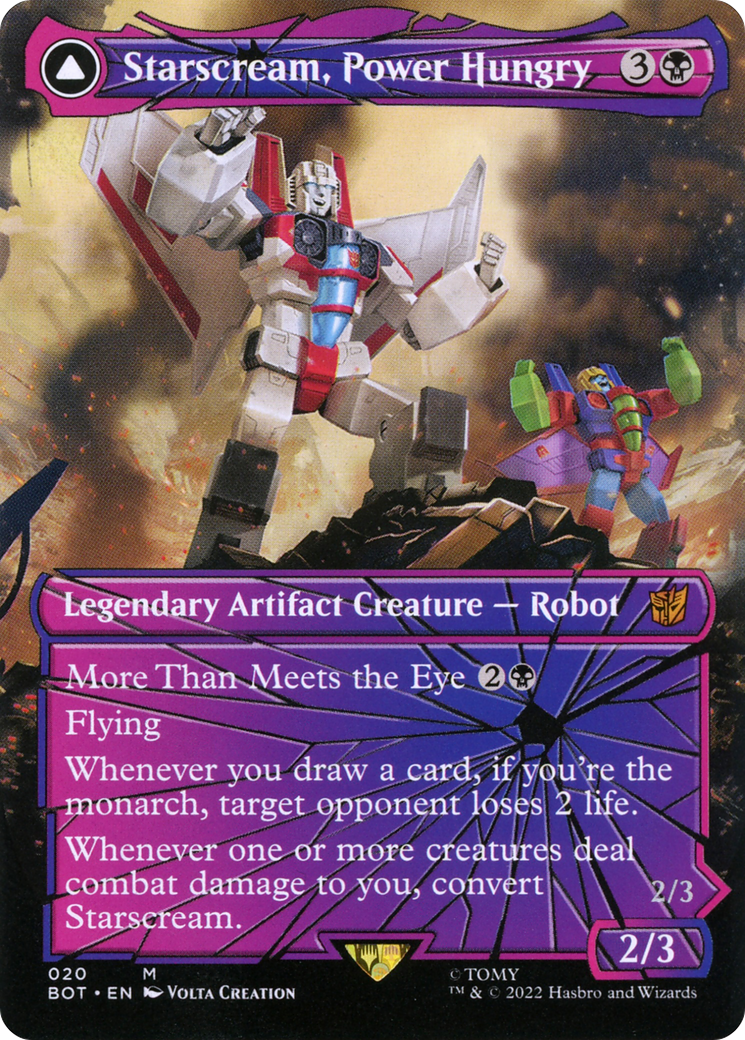 Starscream, Power Hungry (Shattered Glass) (BOT-020) - Transformers - Magic The Gathering