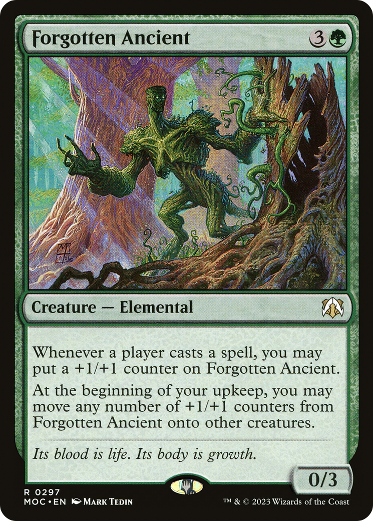 Forgotten Ancient (MOC-297) - March of the Machine Commander - Magic The Gathering