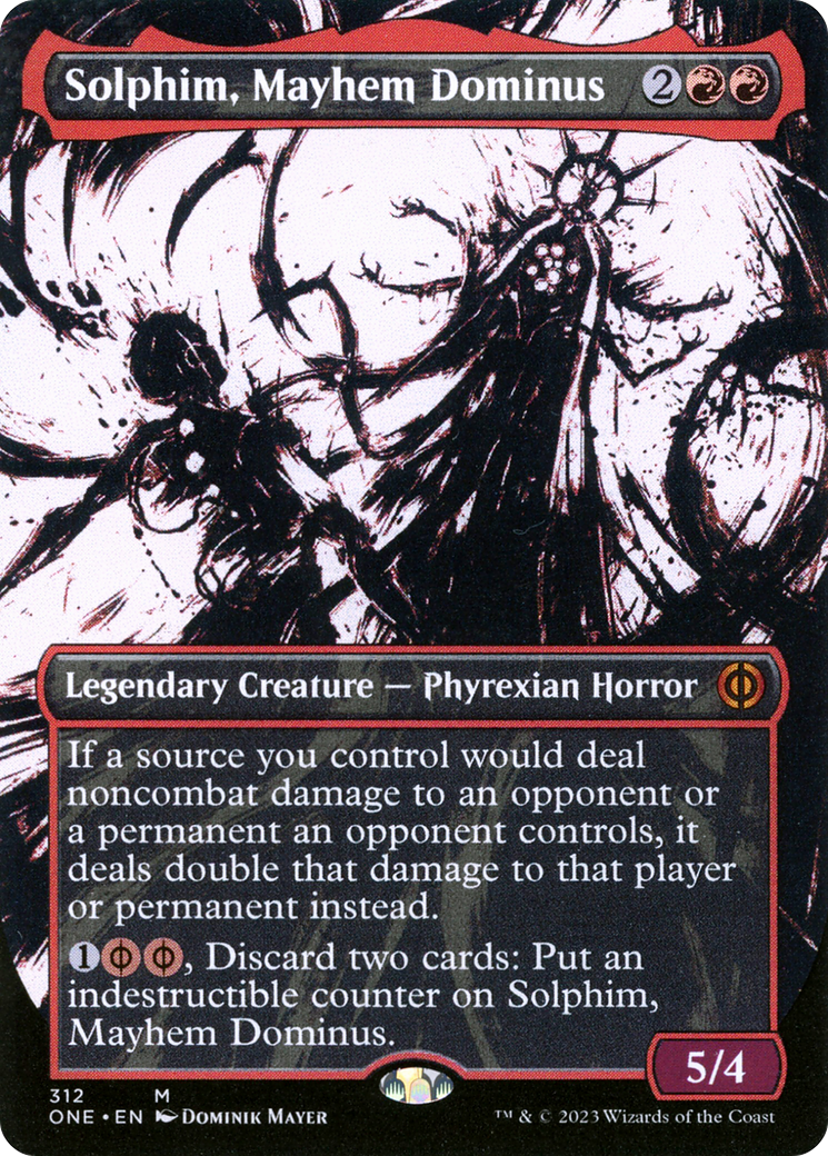 Solphim, Mayhem Dominus (Showcase) (ONE-312) - Phyrexia: All Will Be One - Magic The Gathering