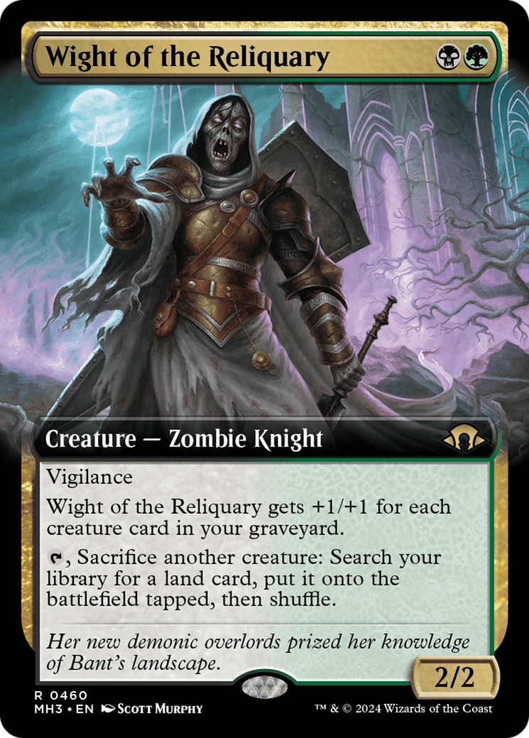 Wight of the Reliquary (Extended Art) (MH3-460) - Modern Horizons 3 - Magic The Gathering