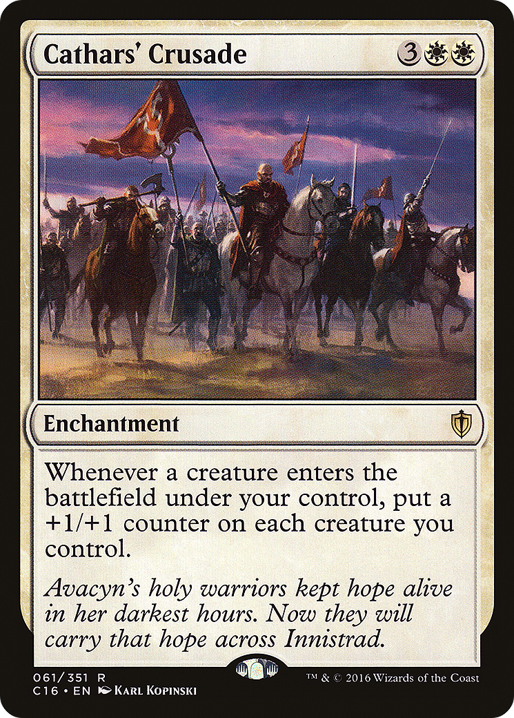 Cathars' Crusade (C16-061) - Commander 2016 - Magic The Gathering