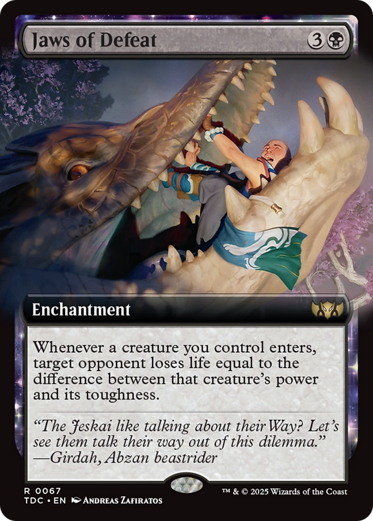 Jaws of Defeat (TDC-067) - Commander: Tarkir: Dragonstorm - Magic The Gathering