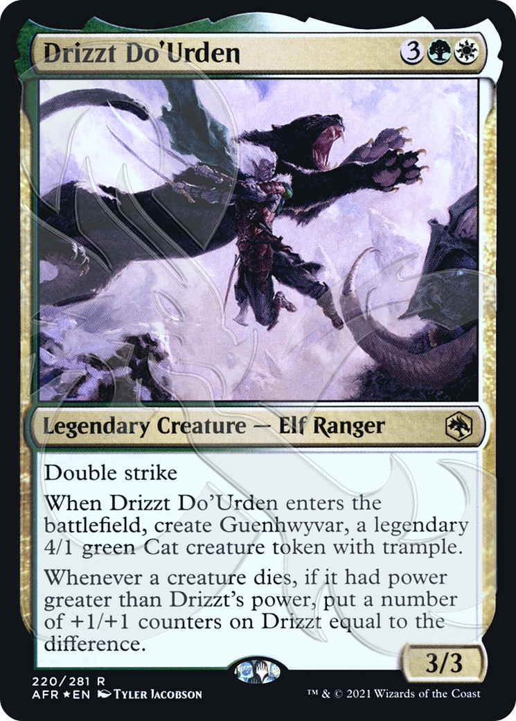FOIL Drizzt Do'Urden (AFR&-220A) - Adventures in the Forgotten Realms Promos - Magic The Gathering