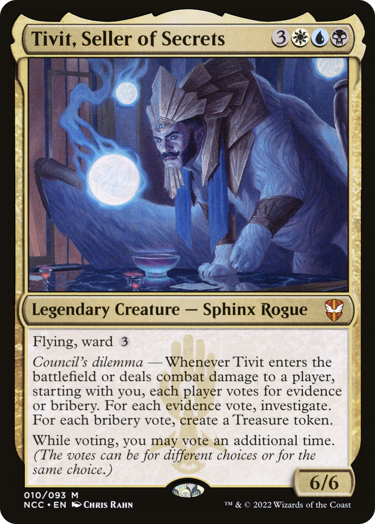 Tivit, Seller of Secrets (NCC-010) - New Capenna Commander - Magic The Gathering