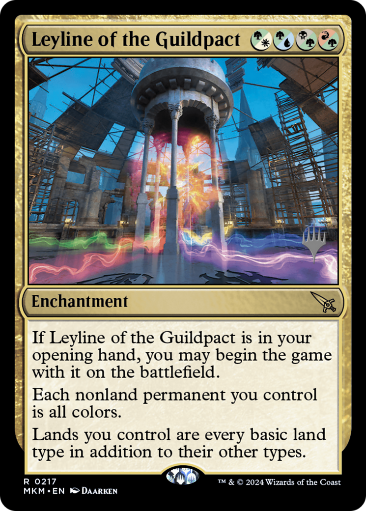 Leyline of the Guildpact (PPMKM-217P) - Murders at Karlov Manor Promos - Magic The Gathering