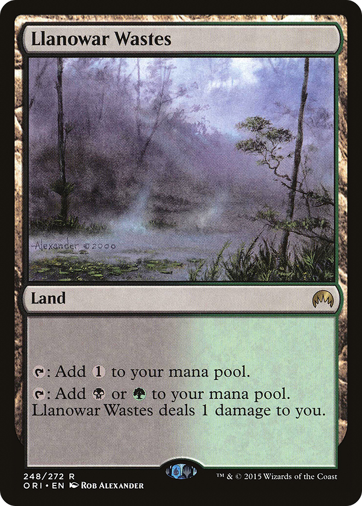 FOIL Llanowar Wastes (ORI-248) - Magic Origins - Magic The Gathering