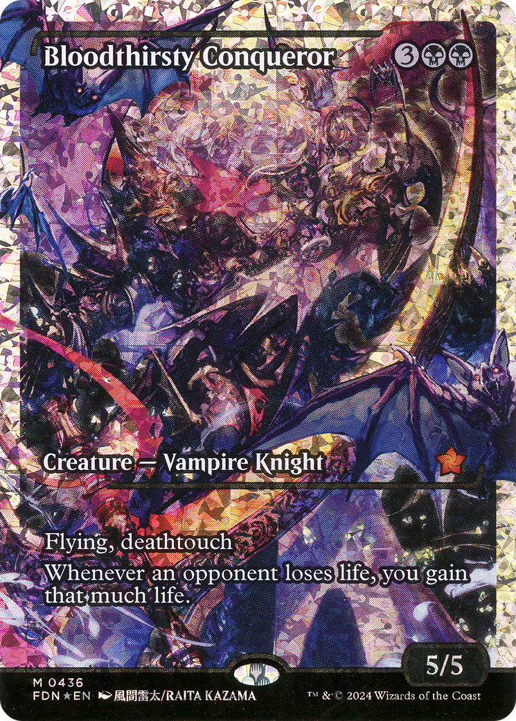 FOIL Bloodthirsty Conqueror (FDN-436) - Foundations - Magic The Gathering