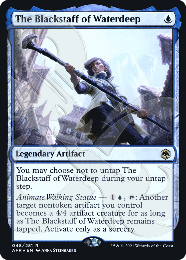FOIL The Blackstaff of Waterdeep (AFR&-48A) - Adventures in the Forgotten Realms Promos - Magic The Gathering