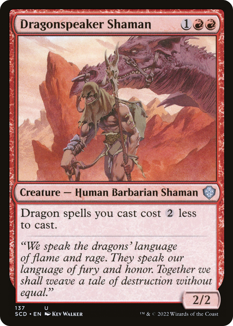 Dragonspeaker Shaman (SCD-137) - Starter Commander Decks - Magic The Gathering