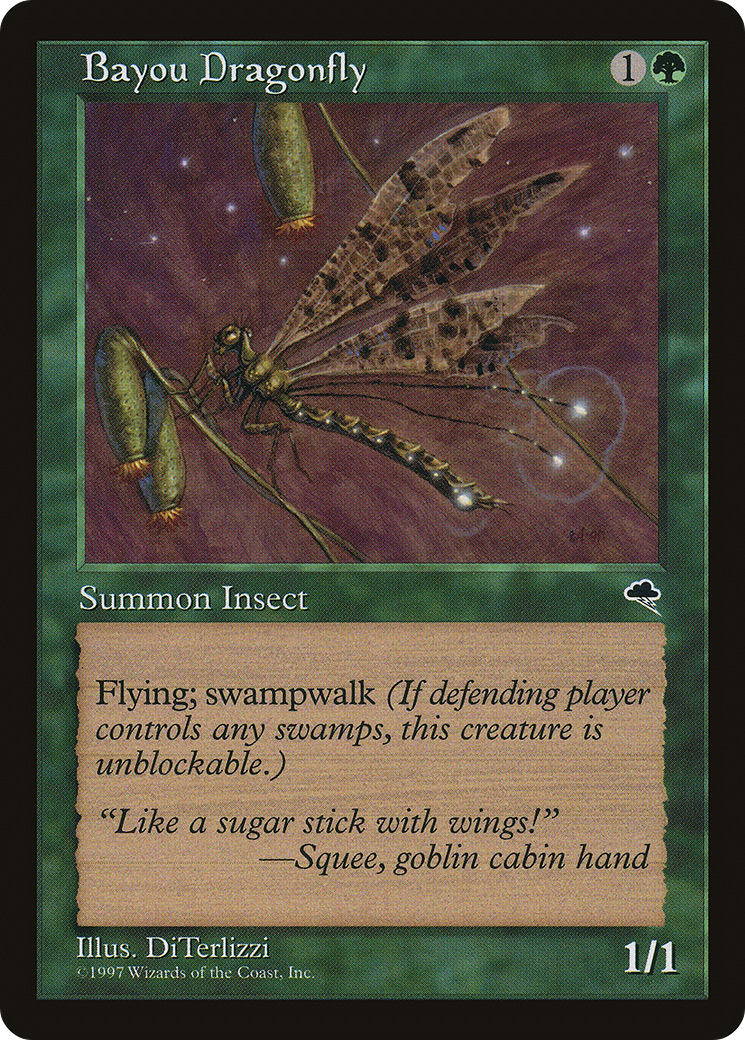 Bayou Dragonfly (TMP-215) - Tempest - Magic The Gathering