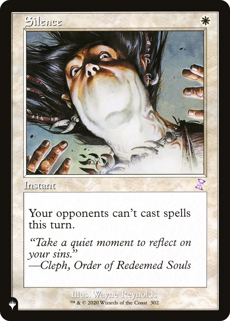 Silence (LIST-TSR-302) - The List - Magic The Gathering