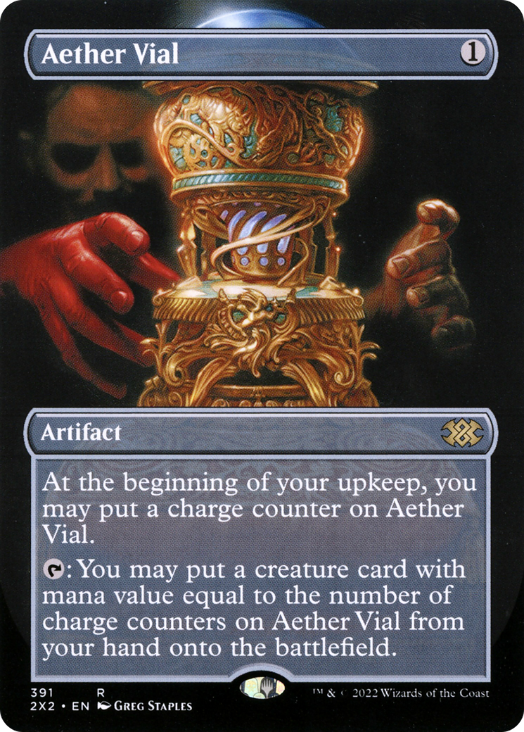 Aether Vial (Borderless) (2X2-391) - Double Masters 2022 (Borderless) - Magic The Gathering