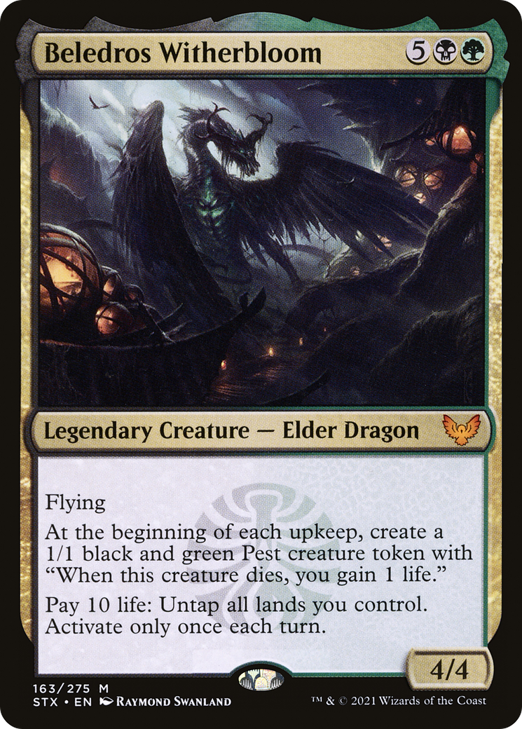 Beledros Witherbloom (STX-163) - Strixhaven: School of Mages - Magic The Gathering