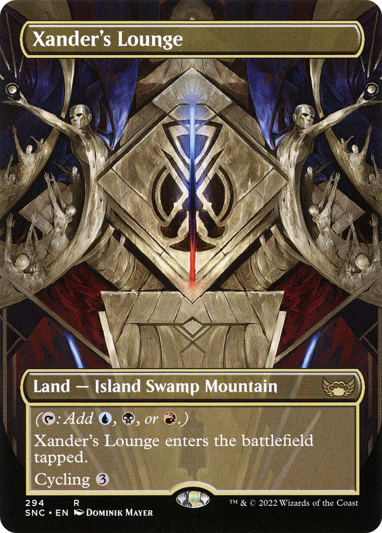 FOIL Xander's Lounge (Borderless) (SNC-294) - Streets of New Capenna - Magic The Gathering