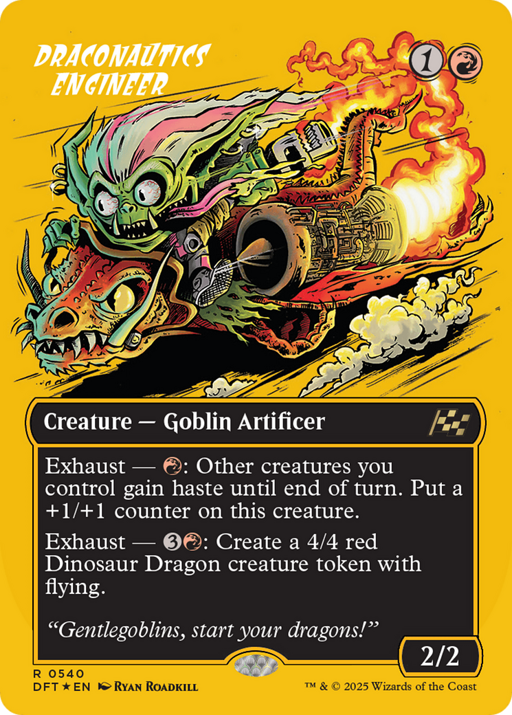 FOIL Draconautics Engineer (DFT-540) - Aetherdrift - Magic The Gathering
