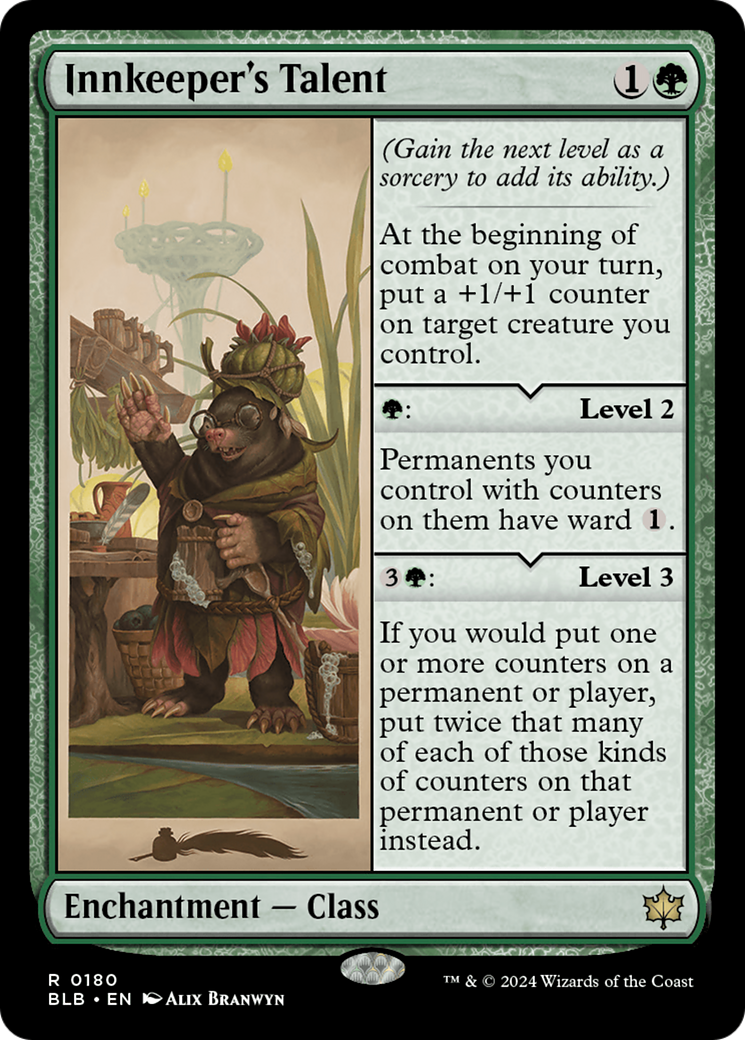 FOIL Innkeeper's Talent (BLB-180) - Bloomburrow - Magic The Gathering