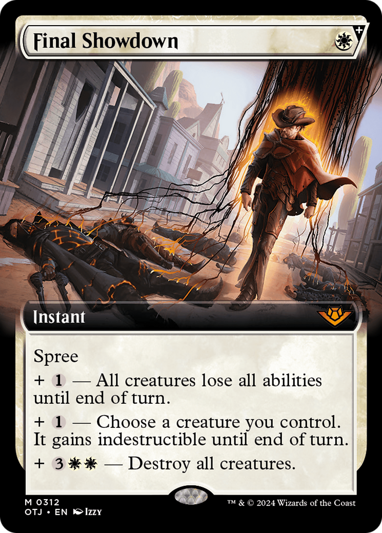 Final Showdown (Extended Art) (OTJ-312) - Outlaws of Thunder Junction - Magic The Gathering