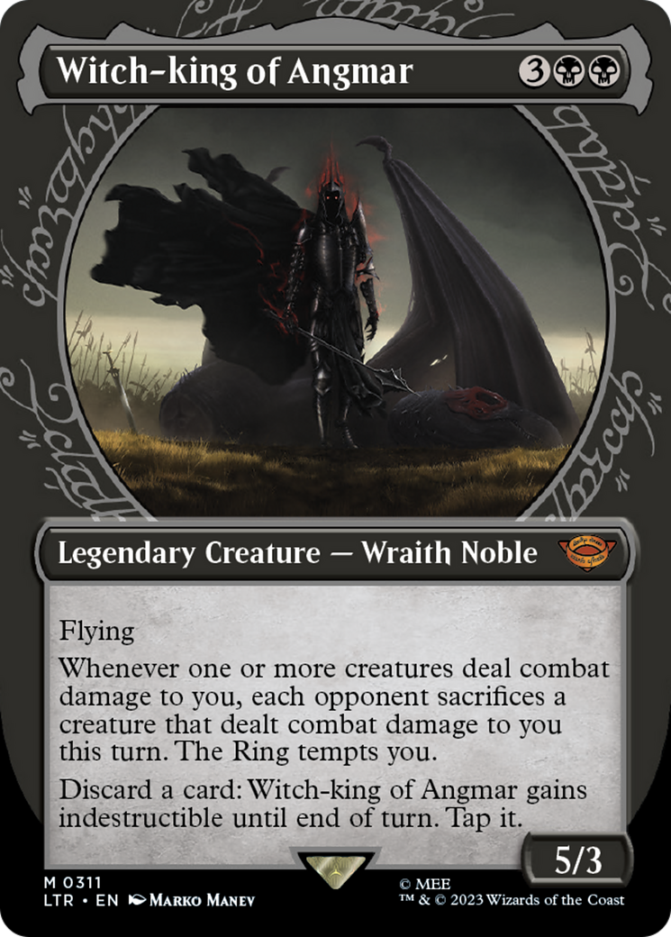 FOIL Witch-king of Angmar (Showcase) (LTR-311) - The Lord of the Rings: Tales of Middle-earth - Magic The Gathering