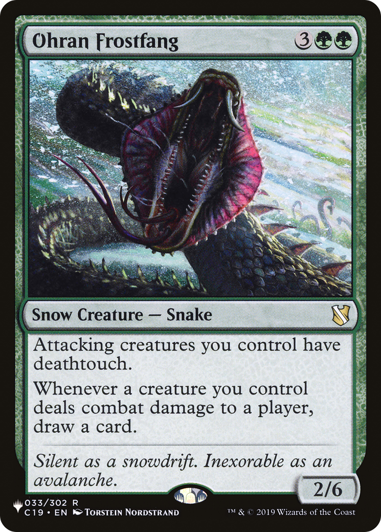 Ohran Frostfang (LIST-C19-33) - The List - Magic The Gathering
