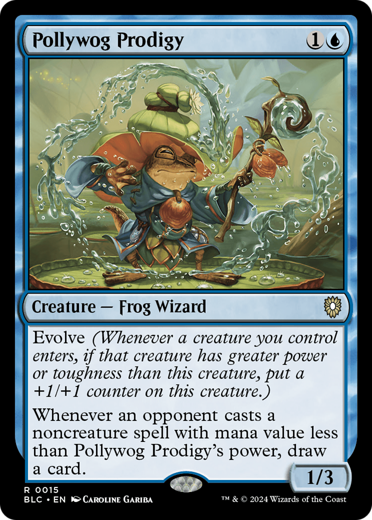 Pollywog Prodigy (BLC-015) - Bloomburrow Commander - Magic The Gathering
