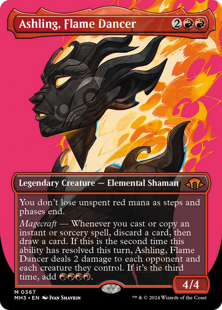 Ashling, Flame Dancer (Borderless) (MH3-367) - Modern Horizons 3 - Magic The Gathering