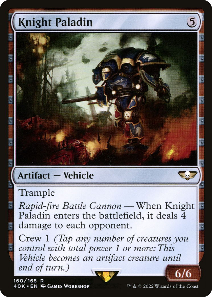 Knight Paladin (40K-160) - Warhammer 40,000 Commander - Magic The Gathering