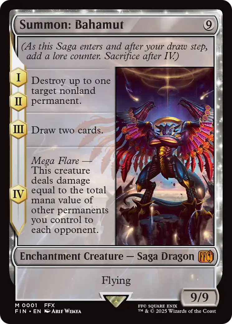 Summon: Bahamut (FIN-001) - FINAL FANTASY - Magic The Gathering
