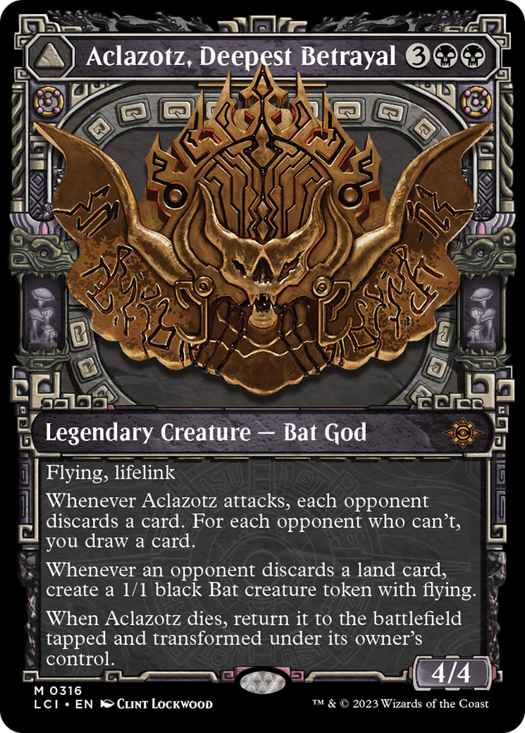Aclazotz, Deepest Betrayal (Showcase) (LCI-316) - The Lost Caverns of Ixalan: (Showcase) - Magic The Gathering