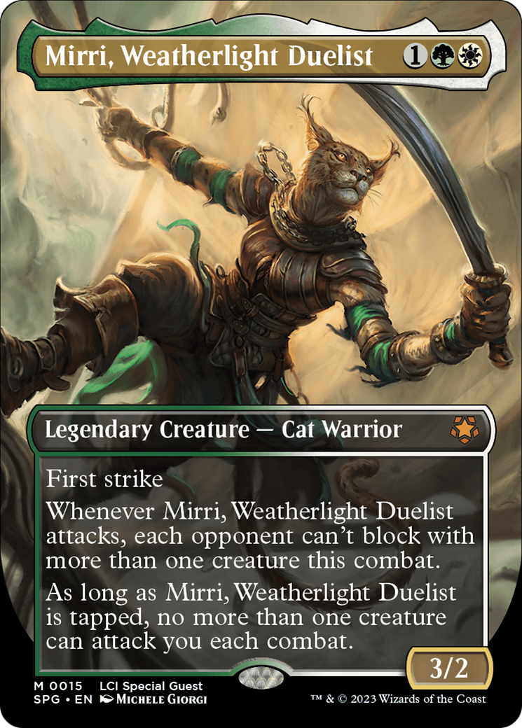 FOIL Mirri, Weatherlight Duelist (Borderless) (SPG-015) - Special Guests - Magic The Gathering
