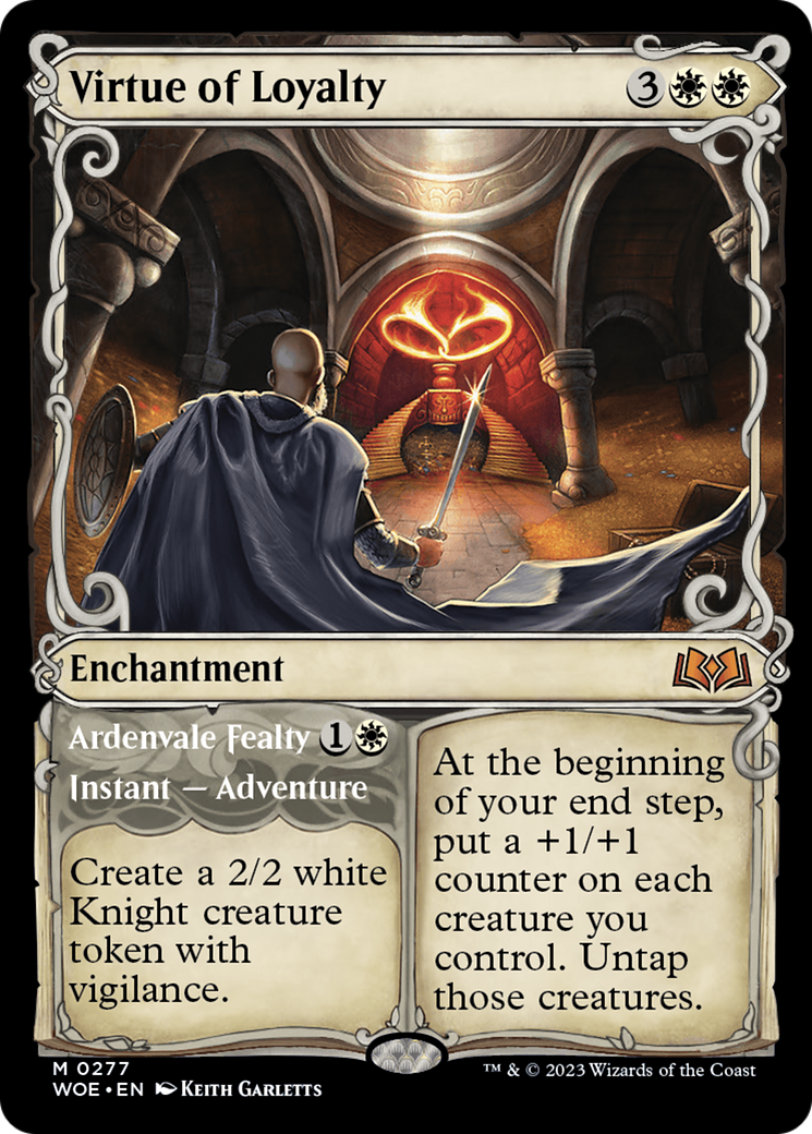 Virtue of Loyalty (Showcase) (WOE-277) - Wilds of Eldraine - Magic The Gathering