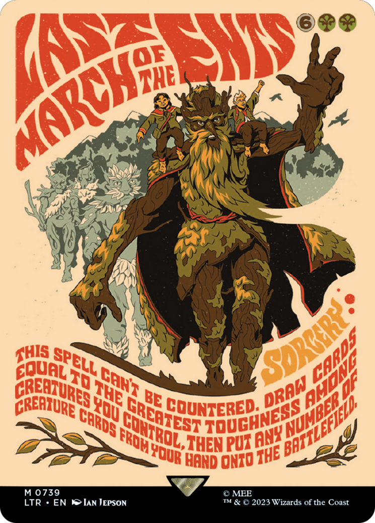Last March of the Ents (Borderless Poster) (LTR-739) - The Lord of the Rings: Tales of Middle-earth - Magic The Gathering