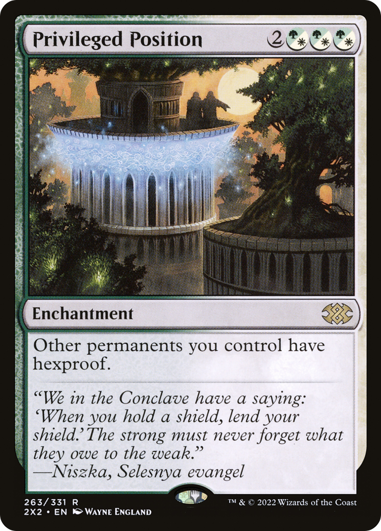 Privileged Position (2X2-263) - Double Masters 2022 - Magic The Gathering