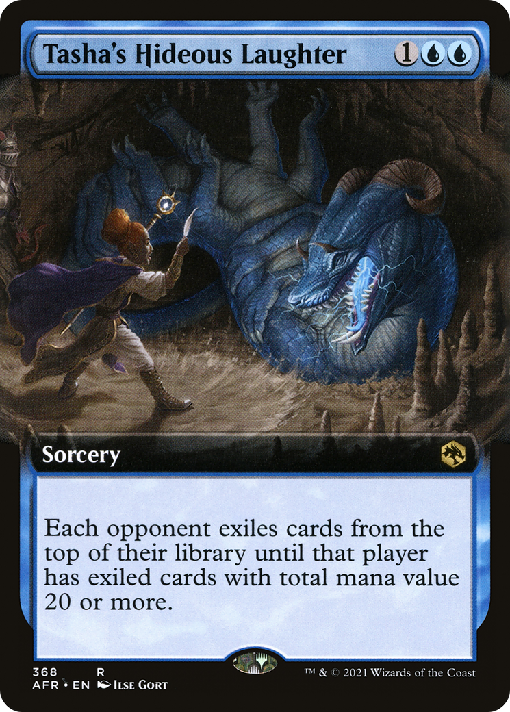 FOIL Tasha's Hideous Laughter (Extended Art) (AFR-368) - Adventures in the Forgotten Realms - Magic The Gathering