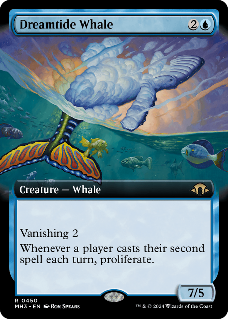 Dreamtide Whale (Extended Art) (MH3-450) - Modern Horizons 3 - Magic The Gathering