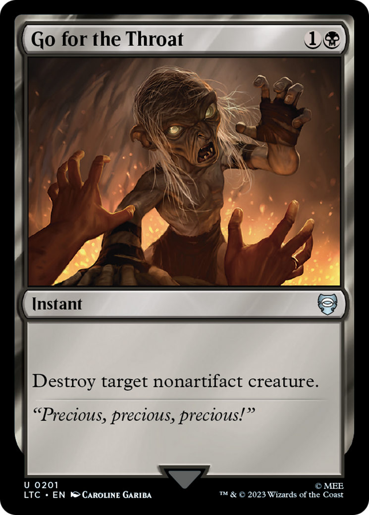 Go for the Throat (LTC-201) - Tales of Middle-earth Commander - Magic The Gathering