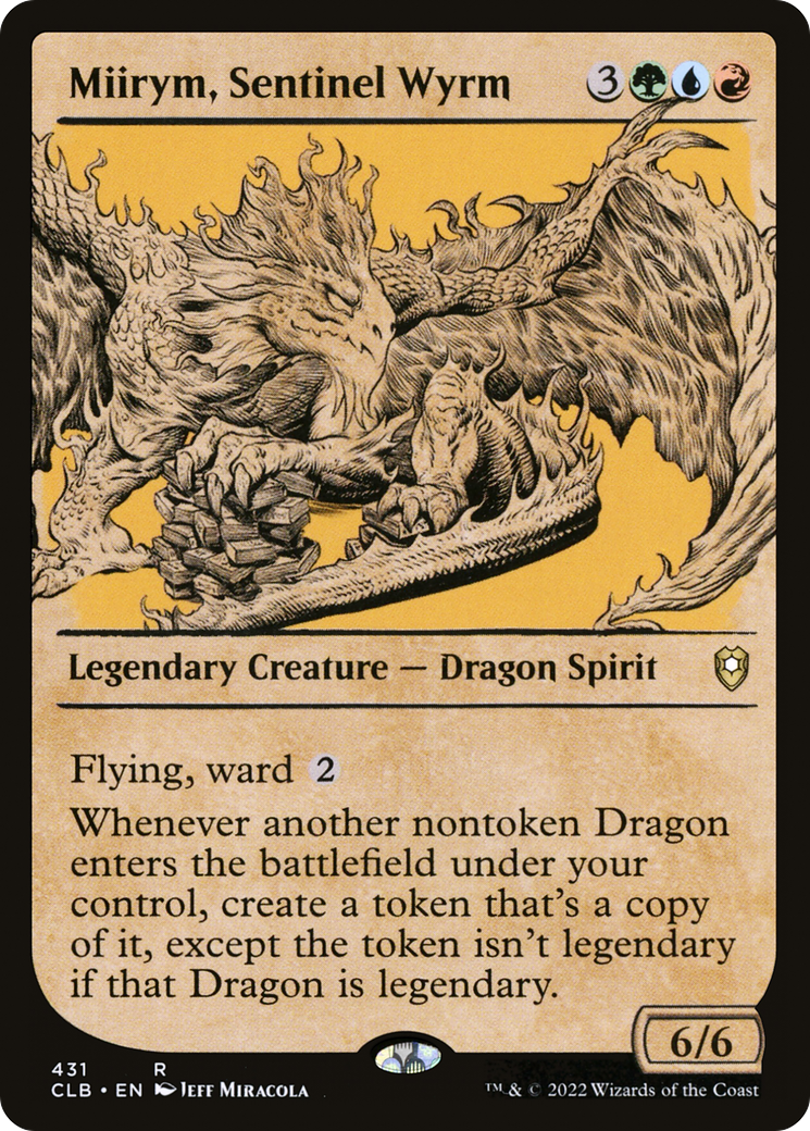 Miirym, Sentinel Wyrm (Showcase) (CLB-431) - Commander Legends: Battle for Baldur's Gate - Magic The Gathering