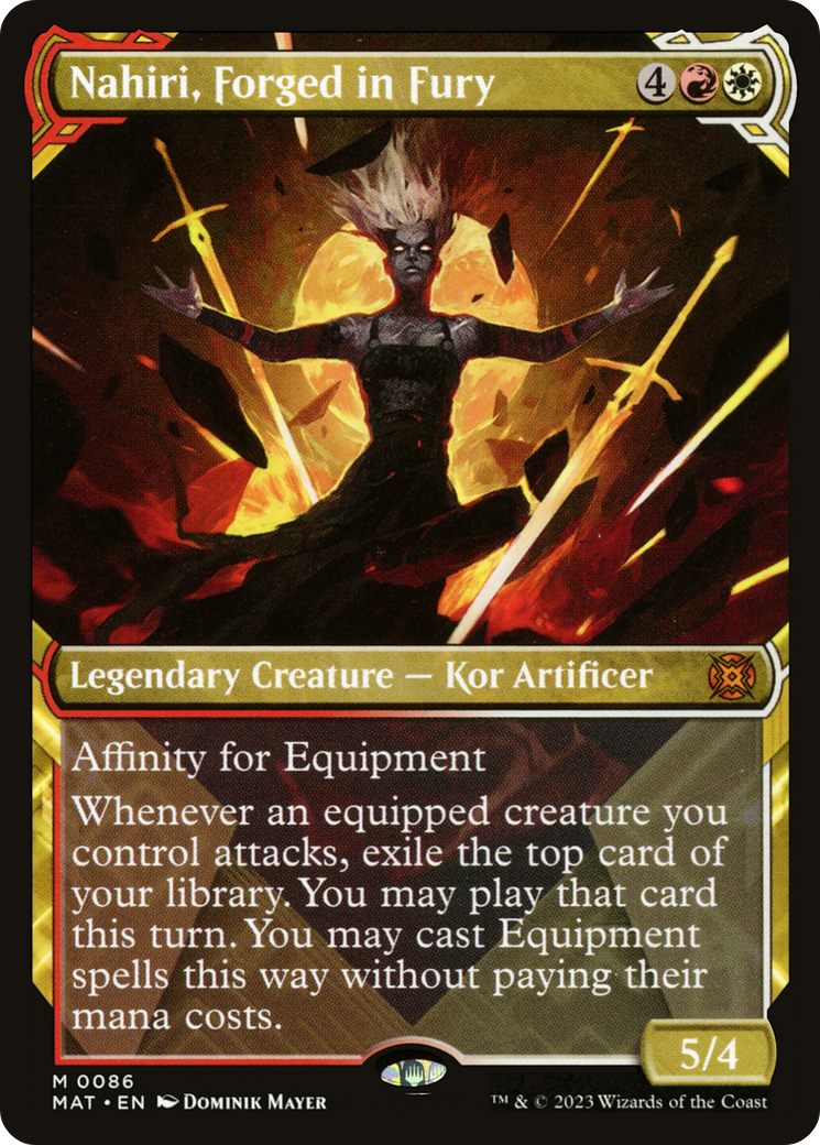 Nahiri, Forged in Fury (Showcase) (MAT-086) - March of the Machine: The Aftermath - Magic The Gathering